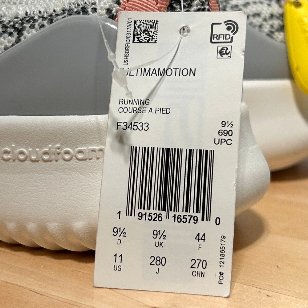 NWT Adidas Women's Ultimamotion White/Dust Pink (F34533/F34516) Sneakers - 11 US - Picture 7 of 10